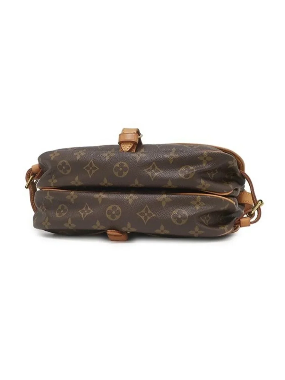 Louis Vuitton Shoulder Bag Saumur 30 Monogram Canvas Gold Brown Crossbody